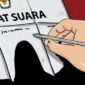 Ilustrasi pencoblosan Pilkada