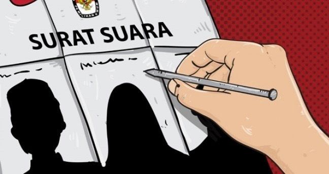 Ilustrasi pencoblosan Pilkada