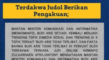 Budi Arie Tidak Terlibat Judi Online, Pengakuan Terdakwa Tegaskan Fakta di Persidangan