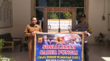 Cegah Pungutan Liar, Kapolsek Blangkejeren dan Personil Laksanakan Sosialisasi Saber Pungli