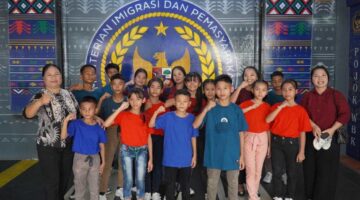 Rutan Kelas I Medan Gelar Makan Gratis Dengan Anak-anak Panti Asuhan