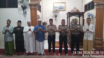 Perkuat Silaturahmi dan Kedekatan dengan Masyarakat, Kapolres Aceh Tenggara Diwakili Wakapolres Laksanakan Subuh Keliling di Masjid Al Muchlisin Pasbel