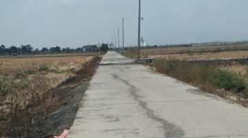Rabat Beton Baru Retak & Tanpa Papan Informasi, Proyek Kluwut Dukuhlo Dipertanyakan