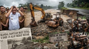 Skandal di Balik Bantuan Pusat, Percepatan Rehabilitasi dan Rekonstruksi Pusat Diduga Loloskan Alat Berat Bekas Tak Layak ke Aceh Tenggara